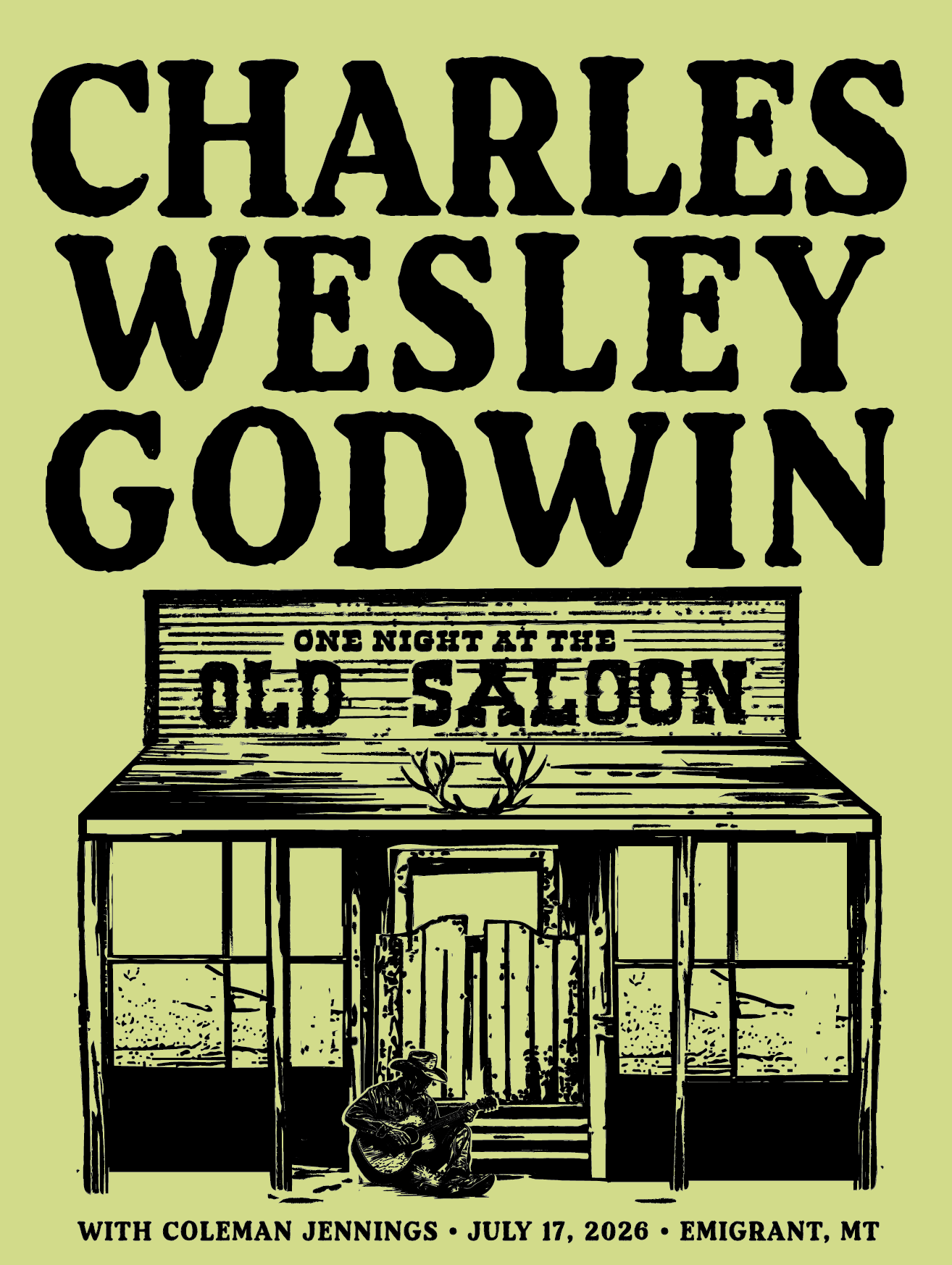 The Old Saloon SIGNED Road Poster