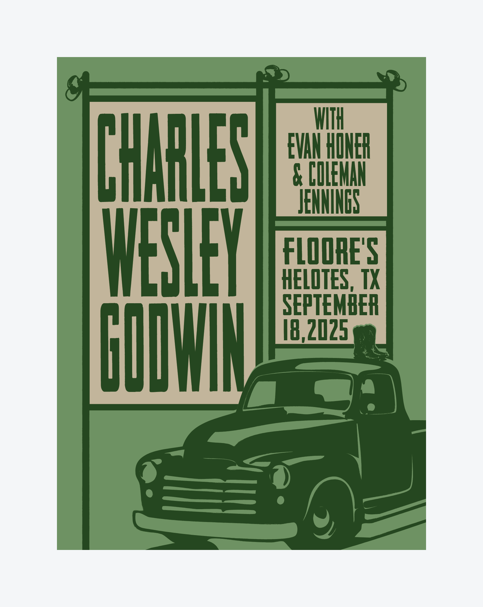 Floore's SIGNED Road Poster – Charles Wesley Godwin Official Shop