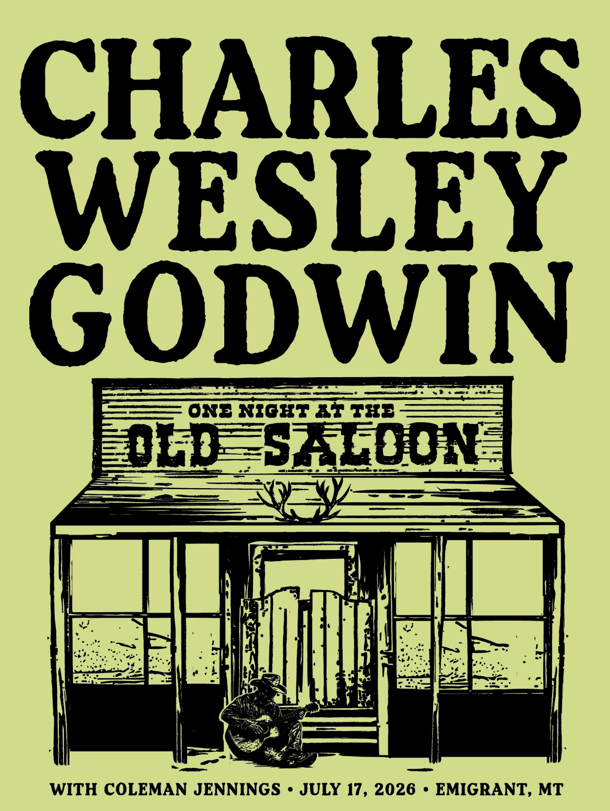 The Old Saloon SIGNED Road Poster